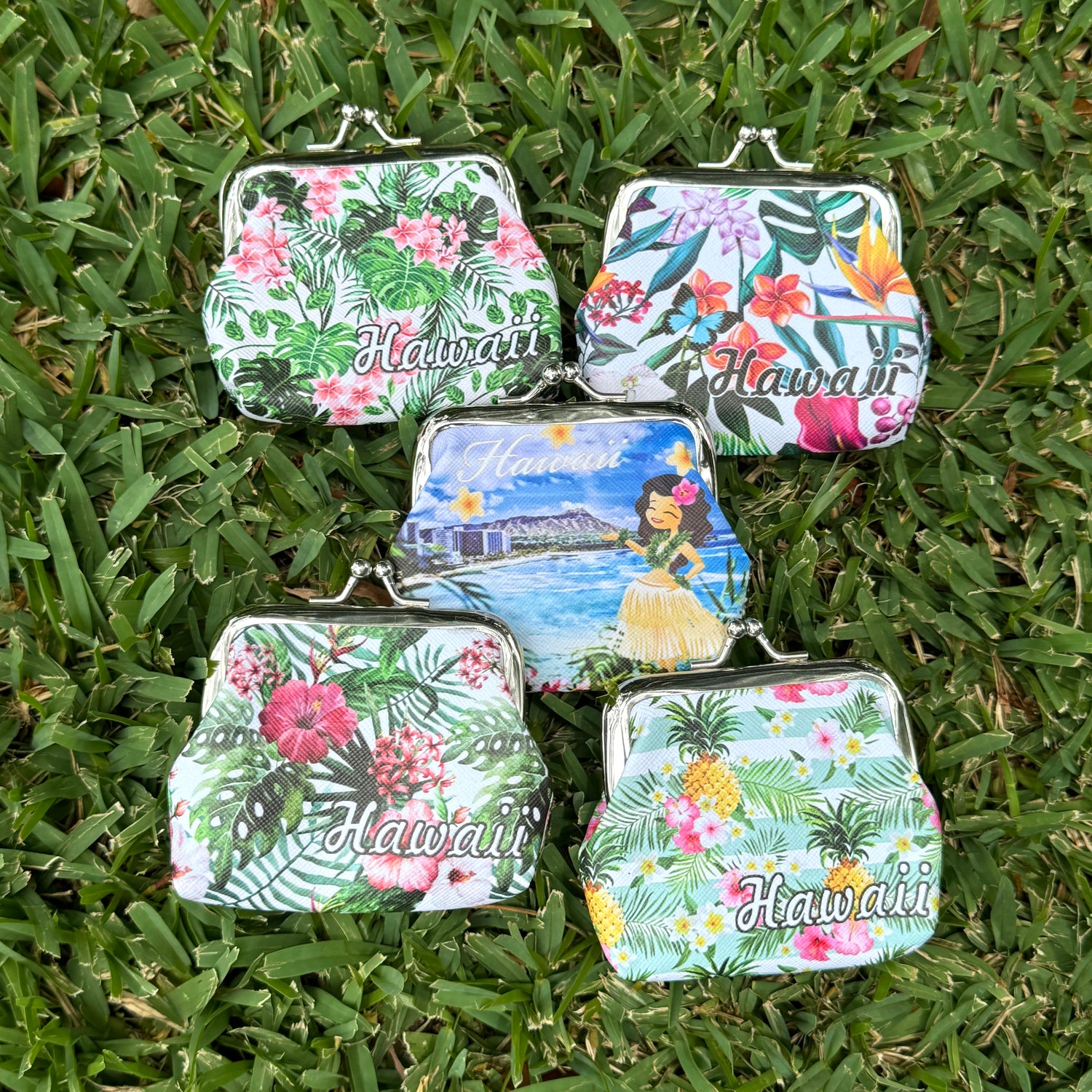 Hawaiian Flowers Coin Purse