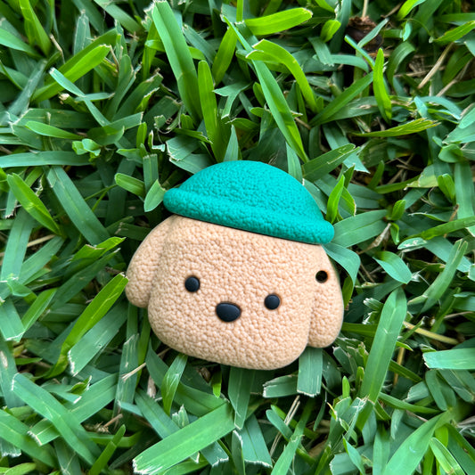 Teddy Bear AirPods Case with Keychain, Shock-Proof Silicone Skin Full Protective Cover