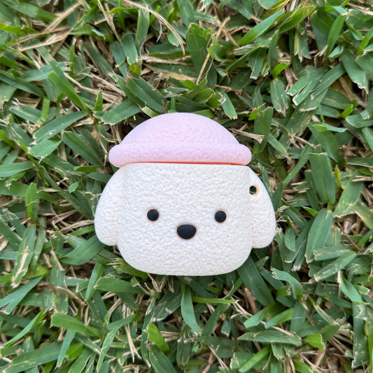 Teddy Bear AirPods Case with Keychain, Shock-Proof Silicone Skin Full Protective Cover