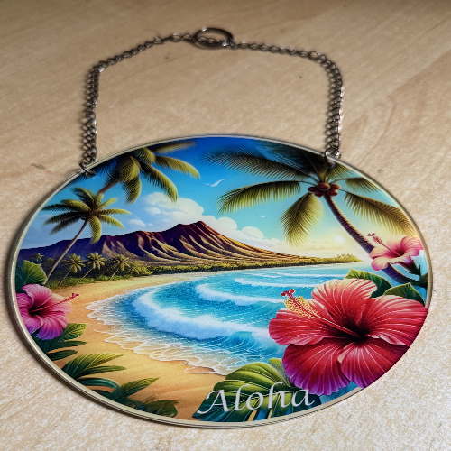 Hawaii Beach Style, Welcome Sign, Summer Sign, Home Decoration, Front Door Decoration