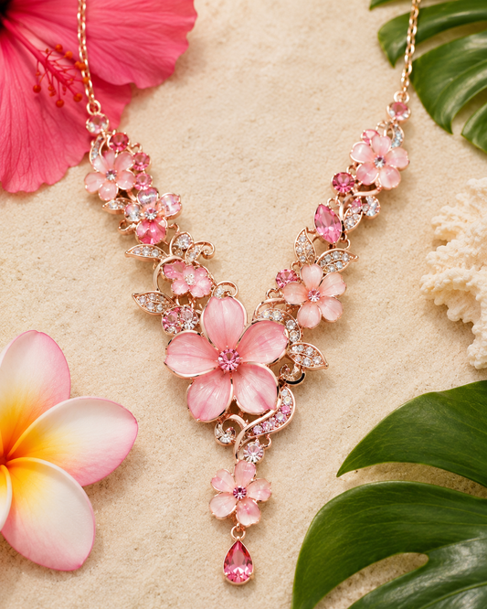 Pink Maui Garden Necklace