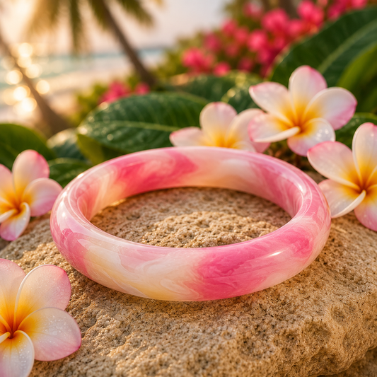 Plumeria Garden Bangle