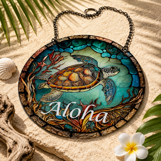 Hawaii Sea Turtle Style, Welcome Sign, Summer Sign, Home Decoration, Front Door Decoration