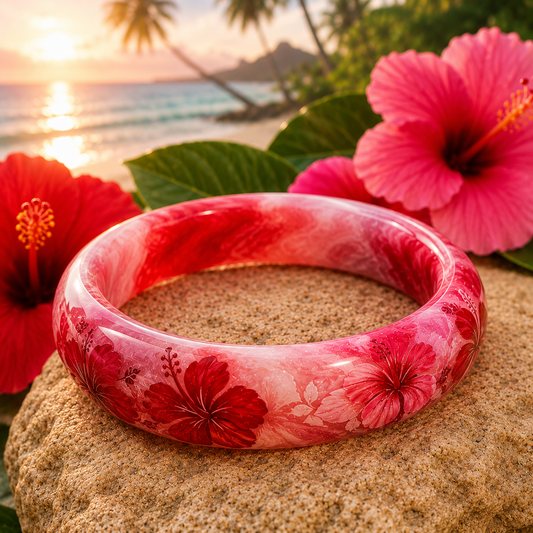 Aloha Hibiscus Fashion Bracelet