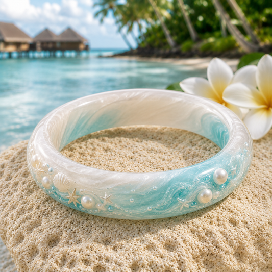 Island Pearl Lagoon Bangle