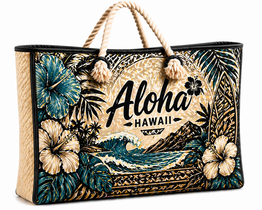 Hawaiian Tribal Beach Bag