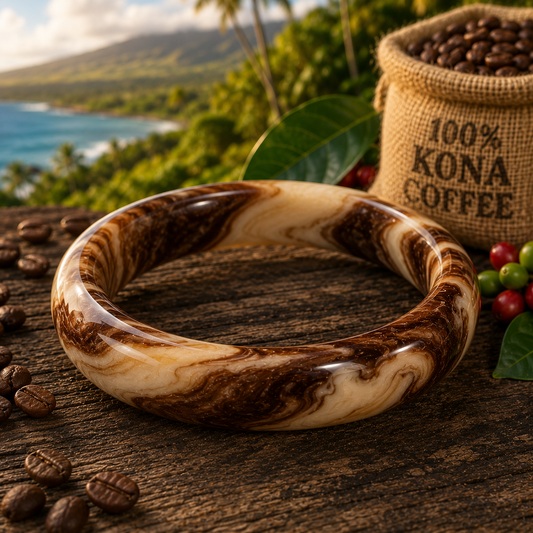 Kona Coffee Marble Bracelet