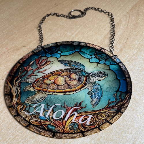 Hawaii Sea Turtle Style, Welcome Sign, Summer Sign, Home Decoration, Front Door Decoration